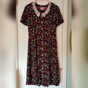Coco Blanco MultiColored Button Down Dress